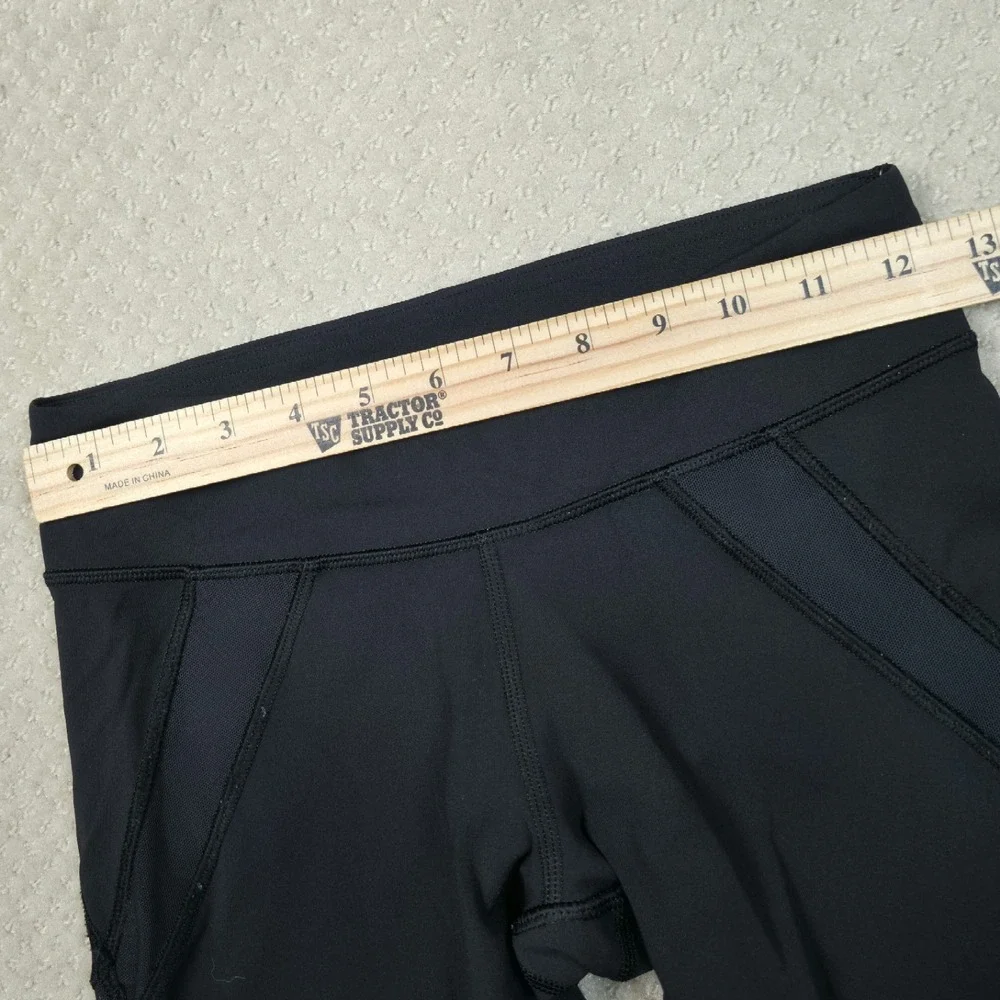 Lululemon Womens Size 4 Black Casual Workout Capri Cropped Leggings Gym Run Yoga